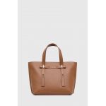 Furla poseta de piele culoarea maro