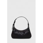 Furla poseta de piele culoarea negru