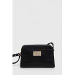 Furla poseta de piele culoarea negru