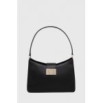 Furla poseta de piele culoarea negru