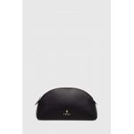 Furla poseta de piele culoarea negru