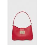 Furla poseta de piele culoarea rosu