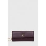 Furla poseta piele culoarea violet