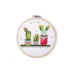 Graine Creative trusa de broderie Cactus In Wood