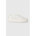 Tommy Jeans sneakers din piele TJW LEATHER CUPSOLE ESS culoarea alb, EN0EN02507