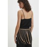 Answear Lab curea femei, culoarea auriu