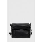 Answear Lab poseta de piele culoarea negru