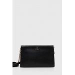Furla poseta de piele culoarea negru