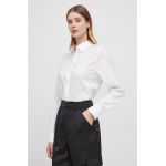 Joop! camasa femei, culoarea alb, cu guler clasic, regular