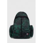 Tommy Jeans rucsac bărbați, culoarea verde, mare, cu model AM0AM12267