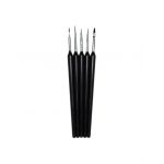 Pensule gel 5 set negre Oranjollie