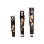 Set 3 unghiere negre Oranjollie