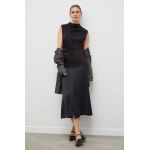 2NDDAY bluza culoarea negru, neted