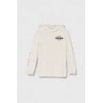 Abercrombie & Fitch pulover copii culoarea bej, light