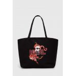 Karl Lagerfeld geanta de bumbac culoarea negru