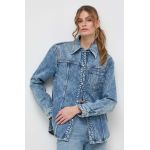 Miss Sixty camasa jeans femei, cu guler clasic, relaxed