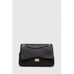 Answear Lab poseta de piele culoarea negru