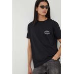 Iceberg tricou din bumbac barbati, culoarea negru, neted