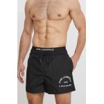 Karl Lagerfeld pantaloni scurti de baie culoarea negru