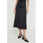 Lovechild fustă culoarea negru, midi, evazați 5914174