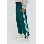 adidas Originals pantaloni de trening Adicolor Woven Firebird Track top culoarea verde, cu imprimeu, IT2497