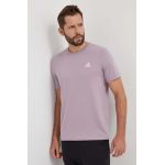 adidas tricou din bumbac bărbați, culoarea roz, uni IS1316