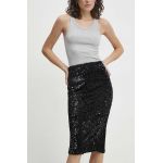Answear Lab fusta culoarea negru, midi, creion