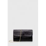 Answear Lab poseta de piele culoarea negru