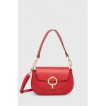 Answear Lab poseta de piele culoarea rosu