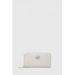 Armani Exchange portofel femei, culoarea alb