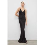 Herskind rochie culoarea negru, maxi, drept