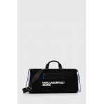 Karl Lagerfeld Jeans geantă de bumbac culoarea negru