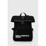 Karl Lagerfeld Jeans rucsac culoarea negru, mare, cu imprimeu