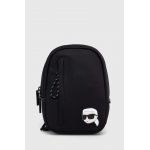 Karl Lagerfeld rucsac barbati, culoarea negru, mic, cu imprimeu