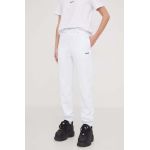 MSGM pantaloni de trening din bumbac culoarea alb, uni 2000MDP500.200000