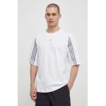 adidas Originals tricou din bumbac Fashion Raglan Cutline bărbați, culoarea alb, cu model, IT7446