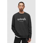 AllSaints hanorac de bumbac Chiao barbati, culoarea negru, cu glugă, cu imprimeu