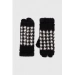 Answear Lab mănuși de lână culoarea negru