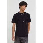 Karl Lagerfeld Jeans tricou din bumbac barbati, culoarea negru, cu imprimeu