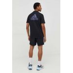 adidas tricou din bumbac bărbați, culoarea negru, cu imprimeu  IN6229