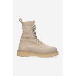 Diemme bocanci Altivole Due femei, culoarea bej, cu toc plat DI2207AT03-cream
