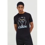 Iceberg tricou din bumbac barbati, culoarea negru, cu imprimeu
