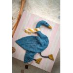 La Millou jucărie pentru copii DouDou Swan NAVY