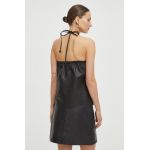 2NDDAY bluză din piele culoarea negru, neted