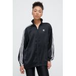 adidas Originals bluză femei, culoarea negru, cu imprimeu  IU2516