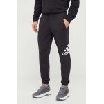 adidas pantaloni de trening culoarea negru, cu imprimeu IC9400