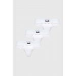 kust. slip din bumbac 3-pack culoarea alb