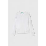 United Colors of Benetton cardigan copii culoarea alb, light