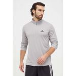 adidas Performance hanorac de antrenament Training Essentials culoarea gri, melanj IT5441