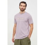 adidas tricou din bumbac bărbați, culoarea violet, cu imprimeu IM8315